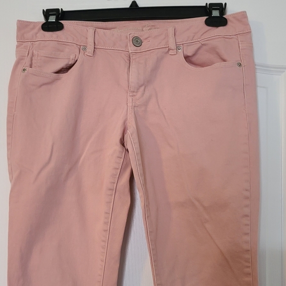Pink American Eagle skinny pants - Picture 2 of 14